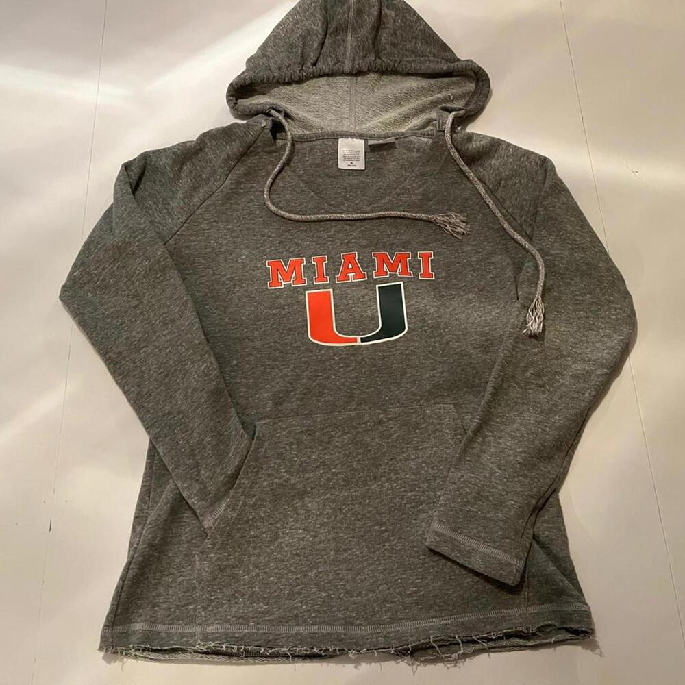 Vintage University of Miami Distressed Women’s Sweatshirt,  Sized Small